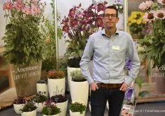Thon Groenendijk of All Plant was at the fair with his assortment of flowering plants.